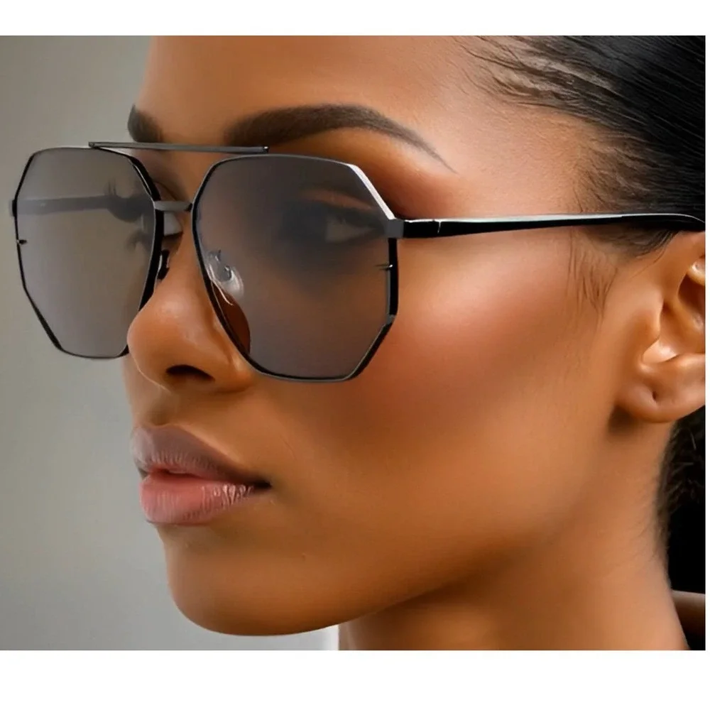 Vintage Square Flat Aviator Sunglasses Women Classic‎ Retro Stylish Gafas Lentes